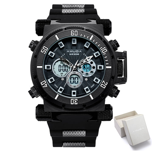 Amuda Men Quartz Wristwatches Fashion Sport Watch Auto Date 30M Waterproof Clocks Relogio Masculino Male Brand Watches