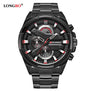 LONGBO Top Brand Pilot Military Sport Men Quartz Watch Dynamic Fashion Wristwatch Full Steel Waterproof Clock Relogio Masculino