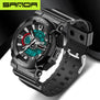 2017 new brand SANDA fashion watches men's LED digital watches G watches waterproof sports military watches relojes hombre