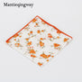 Mantieqingway Style Wedding Party Paisley & Floral Pocket Square for Mens Suit Cotton Blue & Red Handkerchiefs 24cm Chest Towel