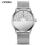 Gift Ultra Thin Watches Fashion Casual Men's Top Brand Luxury Watch SINOBI Steel Mesh Band Three Turntables Quartz Wrist Watch
