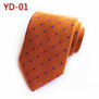 Jbersee Mens Ties silk Tie Slim Business Wedding Necktie Blue Ties Men Polka Dot Ties for Men Gravata 8cm LD8057