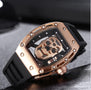 new Quartz Watches Men Top Luxury BrandWaterproof silicone quartz watch American fashion casual skull watch Watch Clock Male gif