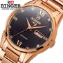 Binger Luxury Watch Men Automatic Watch Calendar High Quality Man Watches Sapphire Crystal Wristwatch Retro Relogios Masculino
