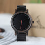 BOBO BIRD Ebony Watch Water Proof Quartz Movement Men Clock Style Wooden Strap Wristwatch relogio masculino B-P10