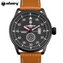INFANTRY Sport Watch Men Glow in dark Dayjust Wriswatch Mens Watches Top Brand Luxury Leather Relogio Masculino World Of Warship