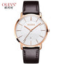 Men luxury brand quartz watches leather strap minimalist ultra-thin waterproof watch fashion wrist watch with high quality