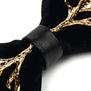 High Quality 2017 New Velvet Bow Tie with Metal 100% Zinc Alloy Elk Antlers Smooth Butterfly Solid Wedding Papillon Bowtie