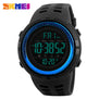 SKMEI Chronograph Sports Watches Men Silicone Countdown LED Digital Watch Military Waterproof Wristwatches Alarm Clock Male 1251