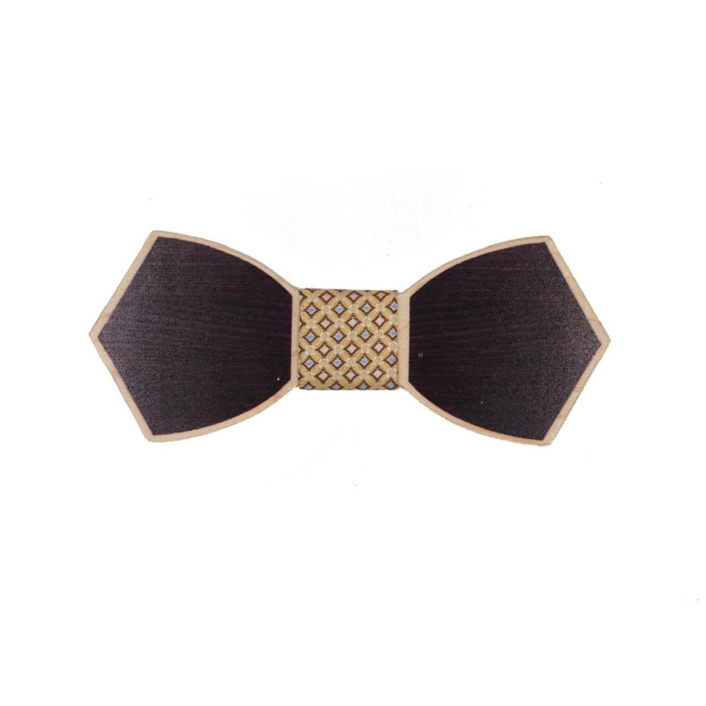 Mantieqingway Mens Pattern Wood Butterfly Shape Bow Ties for Wedding Suits Wooden Bow Tie Mens Novelty Bow Tie Bowknots Cravat
