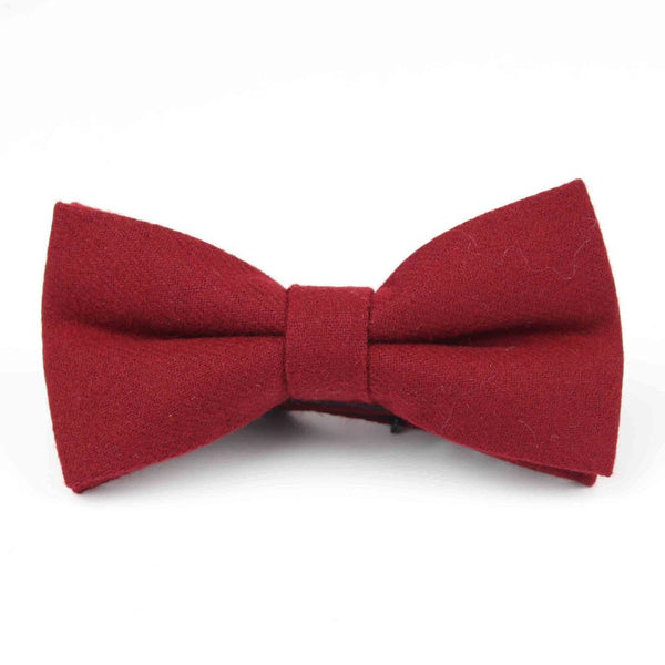 Mens Formal Wear Thick Business Bowtie Butterfly Men Dick Solid Color Wool Cravat Unisex England Style Bow Tie