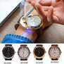 Rechargeable USB Lighter Watches date clock Electronic Men's Casual Quartz Wristwatches Windproof Flameless Cigarette Lighter 33