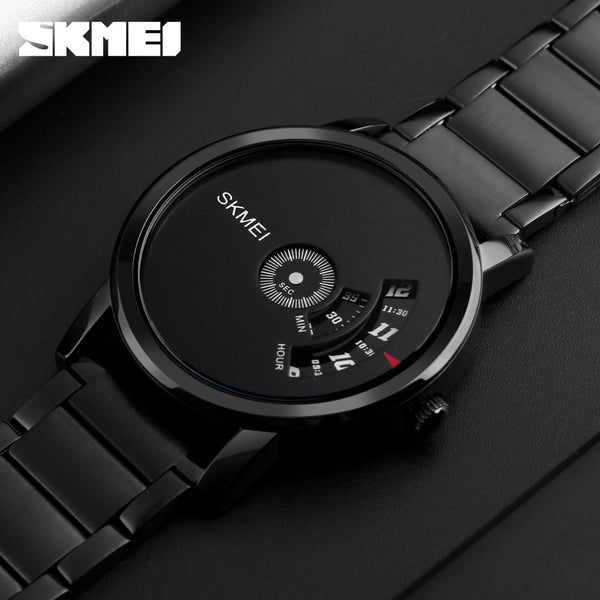 SKMEI Simple Style Fashion Men Quartz Watch Luxury Creative Steel Band Waterproof Casual Men's Watches Relogio Masculino