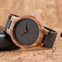 Top Gift Wood Watches Men's Unique 100% Nature Wooden Bamboo Handmade Quartz Wrist Watch Male Sport Red Hands Clock Masculino