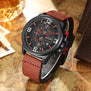 CURREN 8278 Sport Watch Top Brand Luxury Date Leather Band Chronograph Quartz Wrist Watches Relogio