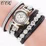CCQ Women Fashion Casual AnalogQuartz Women Rhinestone Watch Bracelet Watch Gift