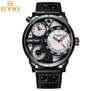 EYKI Men army sport luminous Quartz Wristwatch Luxury Male Clock Black Watchband Man waterproof Watch relogio masculino hot sale