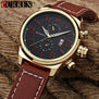 CURREN Mens Watches Top Brand Luxury Leather Waterproof Male Date Quartz Watch Men Fashion Casual Sport Clock Analog Wristwatch