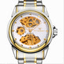 2018 New automatic Mechanical Watch Fashion Luxury Brand Men Gold Hollow Watches Male skeleton Wristwatch relogio masculino