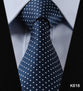 TF2005B8 Blue Floral Paisley 3.4" 100% Silk Jacquard Woven Classic Man's Tie Necktie