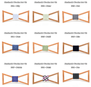 Mahoosive Brand Christmas Gift Fashion Handmade Wood Bow ties Bowtie Butterfly Gravata Ties For Men Geometric Wooden bow tie