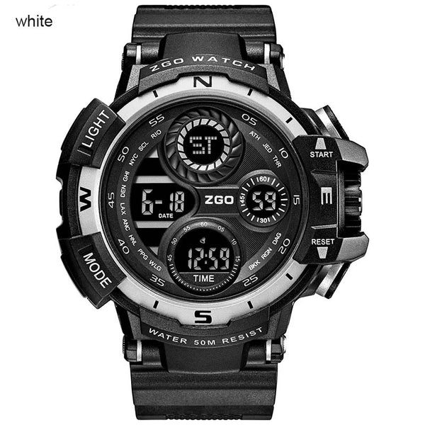 Zgo Brand Digital Watch Men Military outdoor Sport Watch Waterproof calendar Relogio Masculino Hodiny free shipping