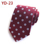 Jbersee Mens Ties silk Tie Slim Business Wedding Necktie Blue Ties Men Polka Dot Ties for Men Gravata 8cm LD8057