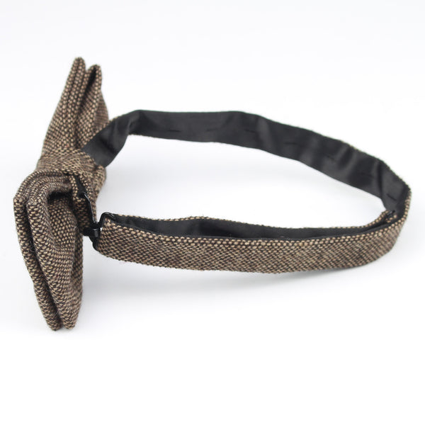 Mens Formal Wear Thick Business Bowtie Butterfly Men Dick Solid Color Wool Cravat Unisex England Style Bow Tie