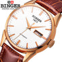 Binger Luxury Watch Men Automatic Watch Calendar High Quality Man Watches Sapphire Crystal Wristwatch Retro Relogios Masculino