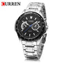 CURREN Watches Mens Quartz Fashion Casual Watch Stainless Full Steel Strap Waterproof 3ATM Wristwatch 8020 Relogio Masculino