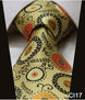 Check 3.4" 100%Silk Wedding Party Jacquard Woven Classic Men Tie Necktie CI