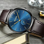 Olevs Brand Name Male Watches Luxury Leather Watchband Wristwatches Simple Quartz Men Clocks High Quality Students Watch G5871P