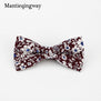 Mantieqingway Men's Cotton Floral Bowtie Brand Popular Apparel Neckwear Casual Mens Business Bow Ties for Men Wedding 6cm Cravat