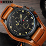 Curren Top Brand Luxury Leather Men Watch Army Military Quartz Mens Watches Casual Sport Clock Watch Relogio Masculino Dropship