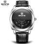 2016 Hot!Casual SKONE Genuine Men & Women Brand Wristwatches Special design Military Leather Sports Watch Relogio Masculino
