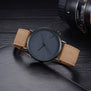 TOMI Fashion Casual Men 's Bussines Retro Design Leather Round Band Watch Watch Men Erkek Kol Saati Relogio Masculino