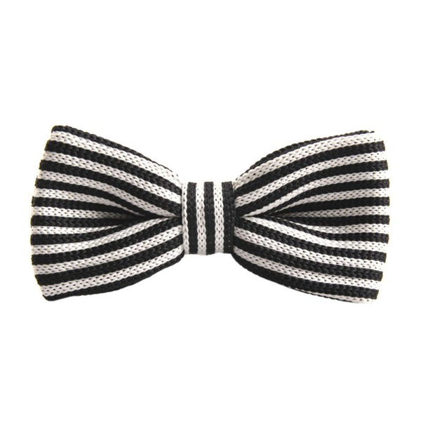 New Arrival Men's Bowtie Striped Bowtie Knit Tie Knitted Pre Tied Bow Tie Woven Bowtie Tie 20 Styles