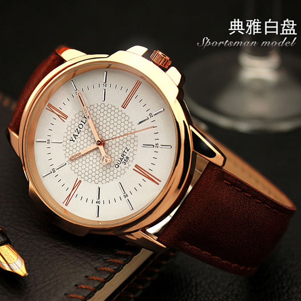 Wrist Watch Men 2016 Top Brand Luxury Famous Male Clock Quartz Watch Golden Rose Gold Wristwatch Quartz-watch Relogio Masculino