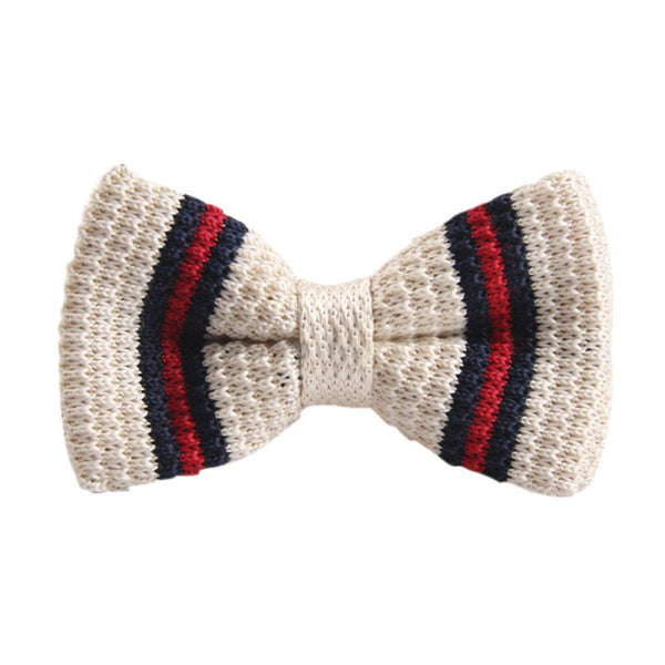New Arrival Men's Bowtie Striped Bowtie Knit Tie Knitted Pre Tied Bow Tie Woven Bowtie Tie 20 Styles