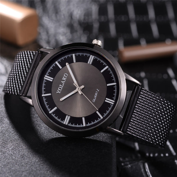 Super Slim Sliver Mesh Stainless Steel Watches Men Top Brand Luxury Casual Clock Wrist Watch Gift Dorpshipping Discount 4J11