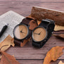 Bamboo Modern Wristwatch Analog Nature Wood Fashion Soft Leather Creative Birthday Gifts Wooden Watches Quartz Watch Men