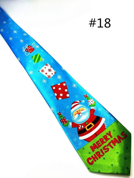 GUSLESON 2017 New Design Christmas Tie 9.5cm Style Men's Fashion Neckties Helloween Festival Tie Soft Designer Character Necktie