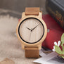 DROP SHIPPING BOBO BIRD Timepieces Bamboo Wooden Watches for Men and Women With Leather Strap relogio masculino C-A19