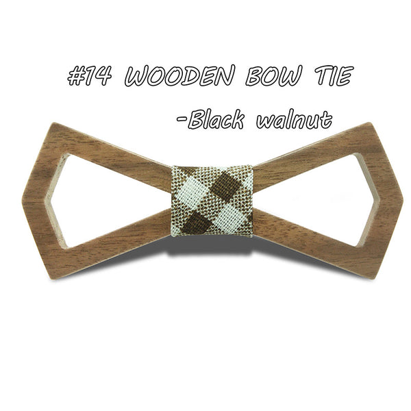 2016 Noeud Papillon Men Hardwood Bow Tie For Men Classic Bowties Neckwear Creative Handmade Butterfly Wood Tie Gravata