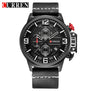 CURREN 8278 Sport Watch Top Brand Luxury Date Leather Band Chronograph Quartz Wrist Watches Relogio