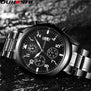 Calendar Function Watches Brand OUKESHI New Arrival Business Men Stainless Steel Quartz Wristwatches Relogio Masculino OKS27