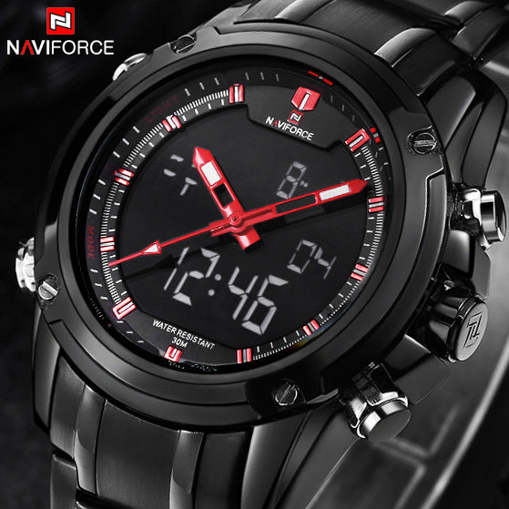 Top Men Watches Luxury Brand Naviforce Men's Quartz Hour Analog LED Sports Watch Men Army Military Wrist Watch Relogio Masculino