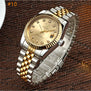 Men watch Deerfun brand business gold diamond fashion calendar luxury waterproof quartz wristwatch Relogio Masculino