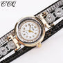 CCQ Women Fashion Casual AnalogQuartz Women Rhinestone Watch Bracelet Watch Gift