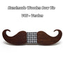 Mahoosive novelty neckties Handmade mustache Wooden bow tie men bowtie mens neck ties factory wholesale free shipping